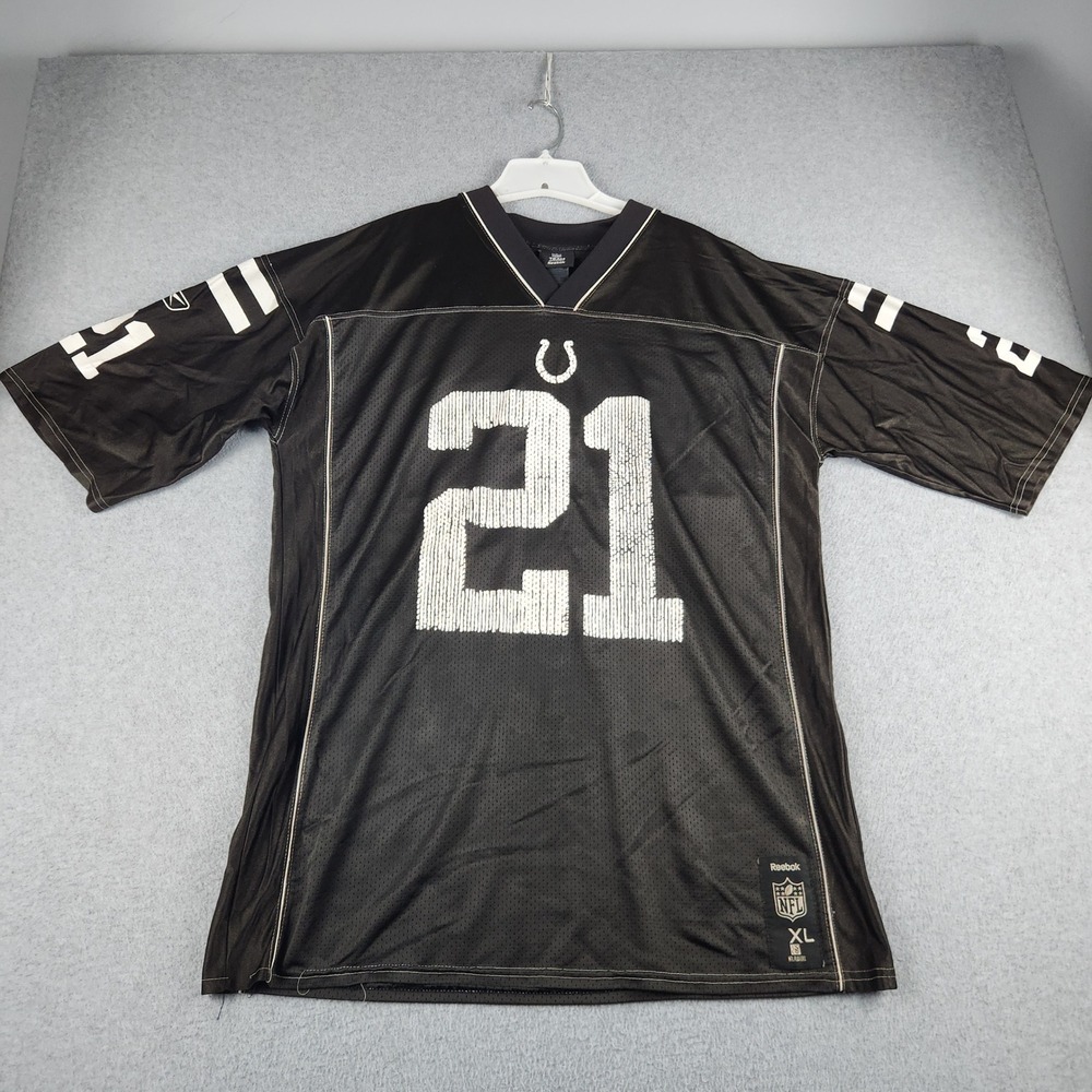 Indianapolis Colts Bob Sanders #21 Jersey Mens XL Black Reebok NFL Football Mesh